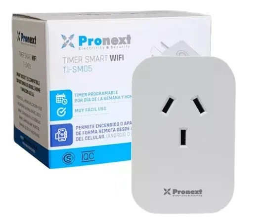 TIMER SMART TI-SM05 ENCHUFE INTELIGENTE PRONEXT