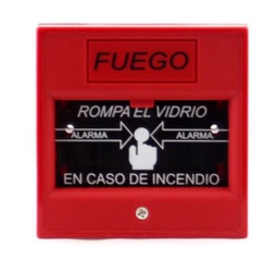 BOTON DE INCENDIO BF 01 DE ACTIVACION MEDIANTE ROTURA DE VIDRIO